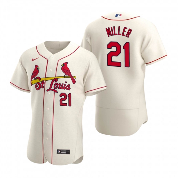 Men's St. Louis Cardinals Andrew Miller Nike Cream Authentic 2020 Alternate Jersey