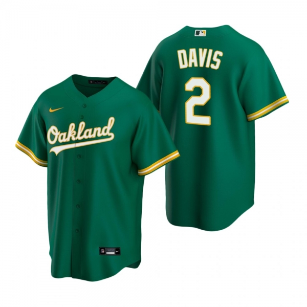 Men's Oakland Athletics Khris Davis Nike Green Replica Alternate Jersey