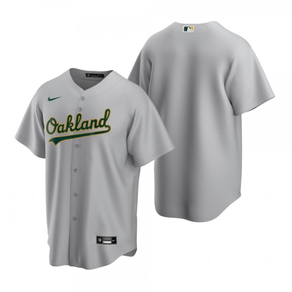 Men's Oakland Athletics Nike Gray Replica Road Jersey