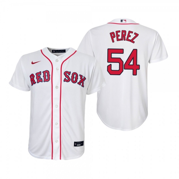 Youth Boston Red Sox Martin Perez Nike White Replica Home Jersey