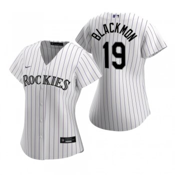 Women's Colorado Rockies Charlie Blackmon Nike White 2020 Replica Home Jersey