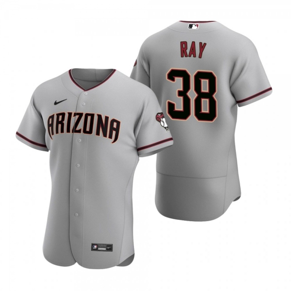 Men's Arizona Diamondbacks Robbie Ray Nike Gray Authentic 2020 Road Jersey