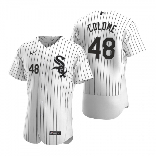 Men's Chicago White Sox Alex Colome Nike White Authentic 2020 Home Jersey