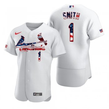 Men's Ozzie Smith St. Louis Cardinals White 2020 Stars & Stripes 4th of July Jersey