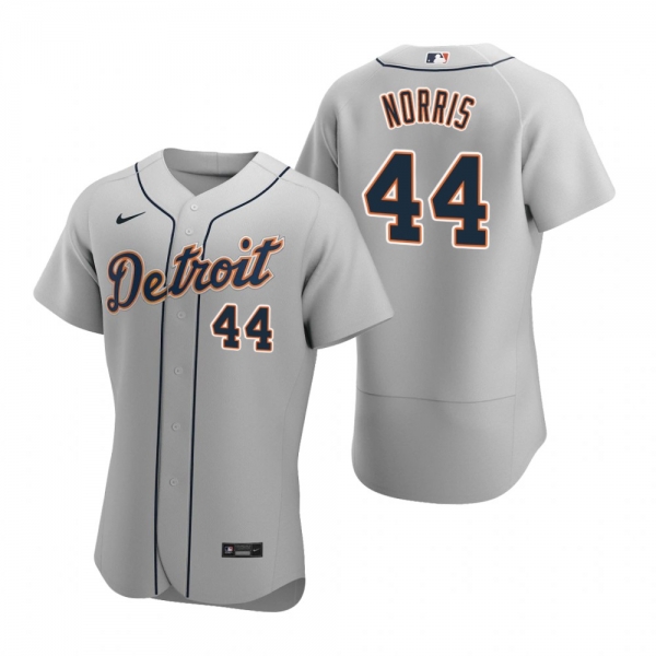 Men's Detroit Tigers Daniel Norris Nike Gray Authentic 2020 Road Jersey