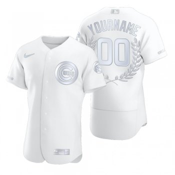 Chicago Cubs Custom White Award Collection Jersey