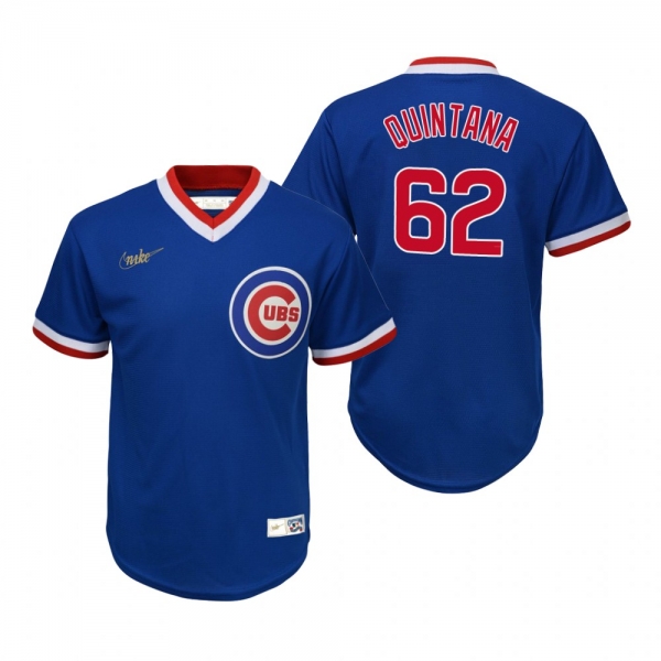 Youth Chicago Cubs Jose Quintana Nike Royal Cooperstown Collection Road Jersey