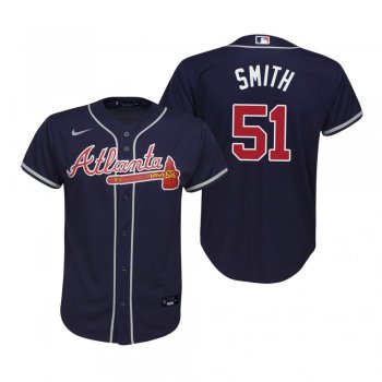 Youth Atlanta Braves Will Smith Nike Navy Replica Alternate Jersey