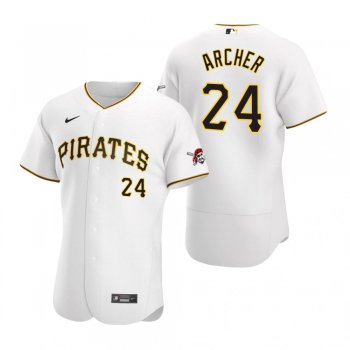 Men's Pittsburgh Pirates Chris Archer Nike White Authentic 2020 Home Jersey