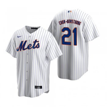 Men's New York Mets Pete Crow-Armstrong White 2020 MLB Draft Replica Home Jersey