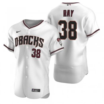 Men's Arizona Diamondbacks Robbie Ray Nike White Crimson Authentic 2020 Home Jersey