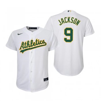 Youth Oakland Athletics Reggie Jackson Nike White 2020 Replica Home Jersey