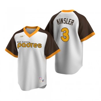 Men's San Diego Padres Ian Kinsler Nike White Cooperstown Collection Home Jersey