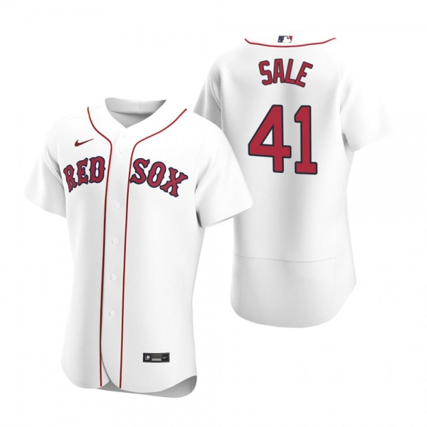 Men's Boston Red Sox Chris Sale Nike White Authentic 2020 Home Jersey