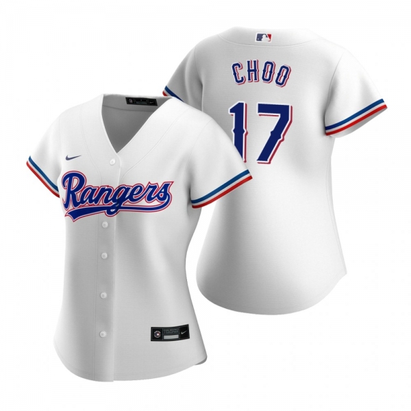 Women's Texas Rangers Shin-Soo Choo Nike White 2020 Replica Home Jersey