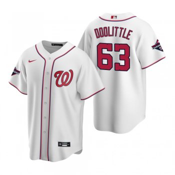 Men's Washington Nationals Sean Doolittle Nike White 2019 World Series Champions Replica Jersey