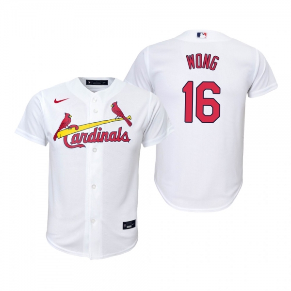 Youth St. Louis Cardinals Kolten Wong Nike White Replica Home Jersey