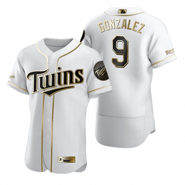 Men's Minnesota Twins Marwin Gonzalez Nike White Authentic Golden Edition Jersey