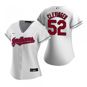 Women's Cleveland Indians Mike Clevinger Nike White 2020 Replica Home Jersey