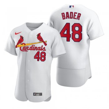 Men's St. Louis Cardinals Harrison Bader Nike White 2020 Authentic Jersey