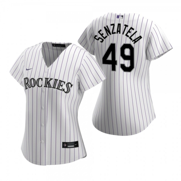 Women's Colorado Rockies Antonio Senzatela Nike White 2020 Replica Home Jersey