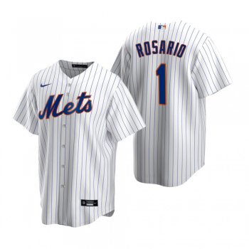 Men's New York Mets Amed Rosario Nike White Replica Home Jersey