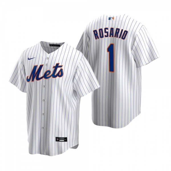 Men's New York Mets Amed Rosario Nike White Replica Home Jersey