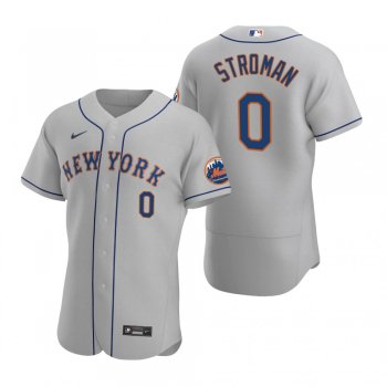 Men's New York Mets Marcus Stroman Nike Gray Authentic 2020 Road Jersey