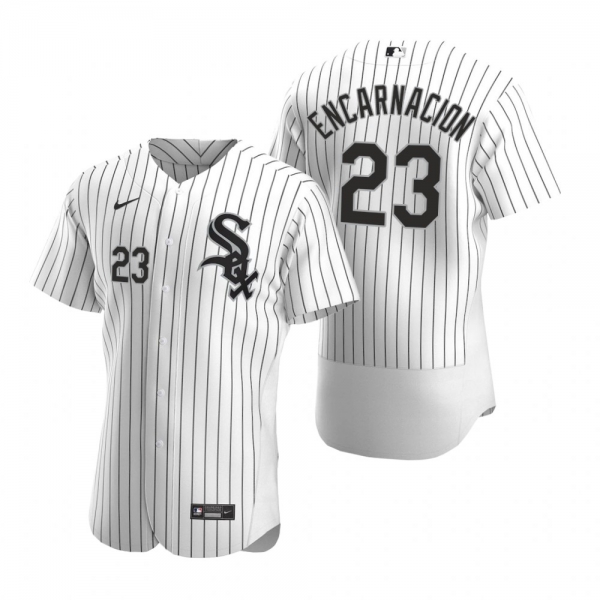 Men's Chicago White Sox Edwin Encarnacion Nike White Authentic 2020 Home Jersey