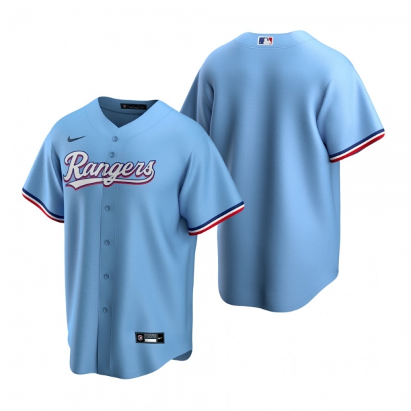 Men's Texas Rangers Nike Light Blue Replica Alternate Jersey