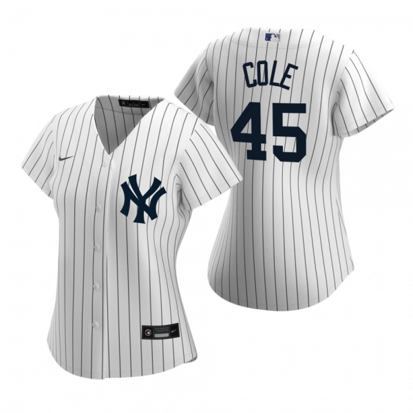 Women's New York Yankees Gerrit Cole Nike White 2020 Replica Home Jersey