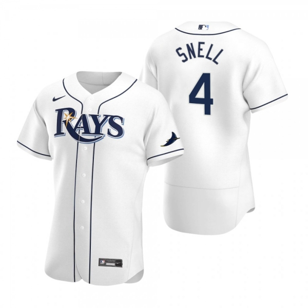 Men's Tampa Bay Rays Blake Snell White 2020 Home Authentic Player Jersey