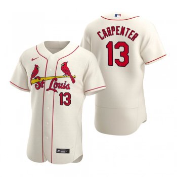 Men's St. Louis Cardinals Matt Carpenter Nike Cream Authentic 2020 Alternate Jersey