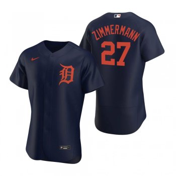 Men's Detroit Tigers Jordan Zimmermann Nike Navy Authentic 2020 Alternate Jersey