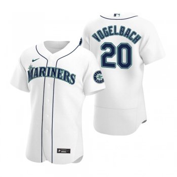 Men's Seattle Mariners Daniel Vogelbach White 2020 Home Authentic Player Jersey