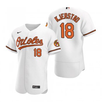 Men's Baltimore Orioles Heston Kjerstad Nike White Authentic Home Jersey