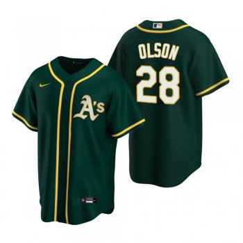 Men's Oakland Athletics Matt Olson Nike Green 2020 Replica Alternate Jersey