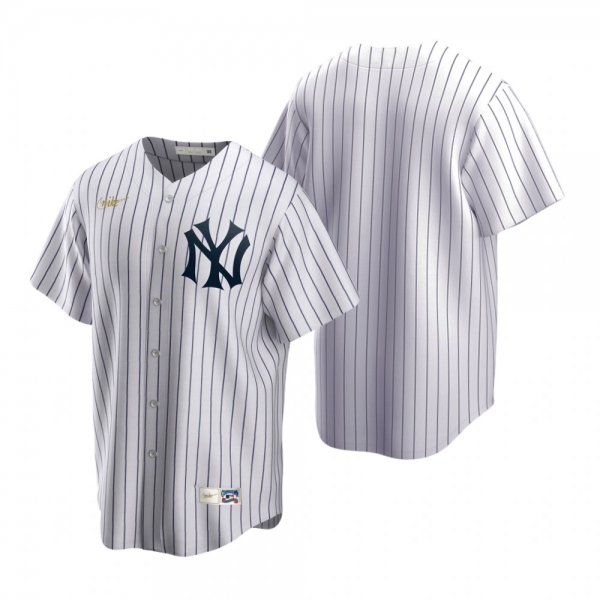 Men's New York Yankees Nike White Cooperstown Collection Home Jersey