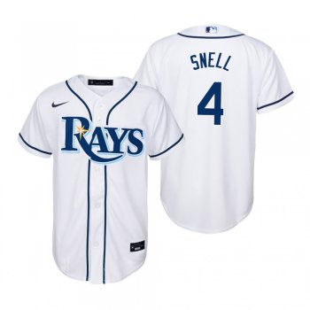 Youth Tampa Bay Rays Blake Snell Nike White Replica Home Jersey