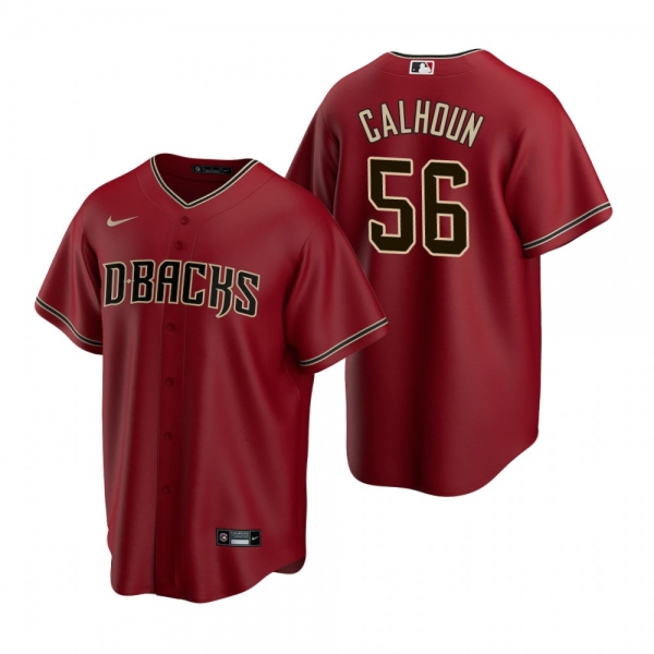 Men's Arizona Diamondbacks Kole Calhoun Nike Red 2020 Replica Alternate Jersey