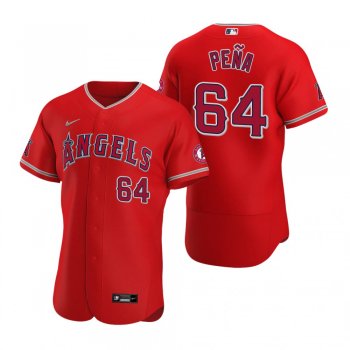 Men's Los Angeles Angels Felix Pena Nike Red Authentic 2020 Alternate Jersey