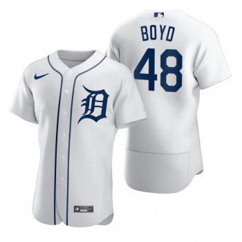 Men's Detroit Tigers Matthew Boyd Nike White 2020 Authentic Jersey