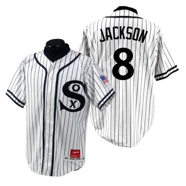 Men's Chicago White Sox Bo Jackson White Turn Back the Clock 1990 Special Edition Jersey