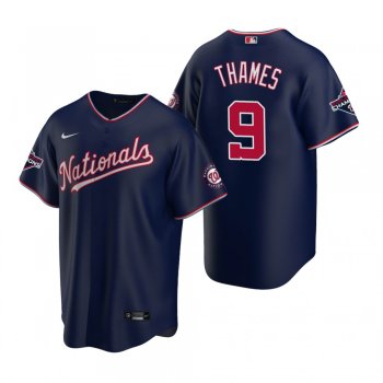 Men's Washington Nationals Eric Thames Nike Navy 2019 World Series Champions Replica Jersey