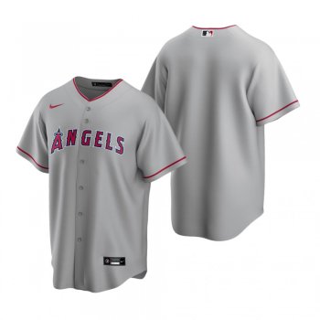 Men's Los Angeles Angels Nike Gray Replica Road Jersey