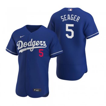 Men's Los Angeles Dodgers Corey Seager Nike Royal Authentic 2020 Alternate Jersey