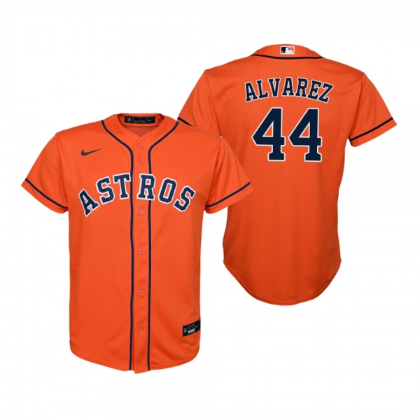 Youth Houston Astros Yordan Alvarez Nike Orange 2020 Replica Alternate Jersey