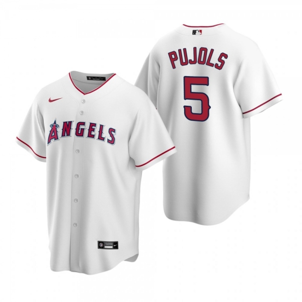 Men's Los Angeles Angels Albert Pujols Nike White Replica Home Jersey