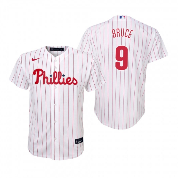 Youth Philadelphia Phillies Jay Bruce Nike White Replica Home Jersey