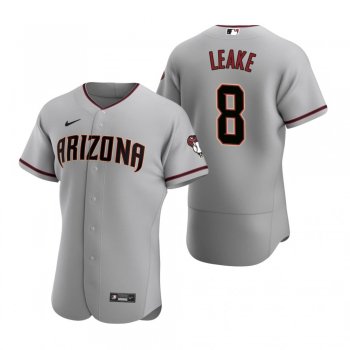 Men's Arizona Diamondbacks Mike Leake Nike Gray Authentic 2020 Road Jersey